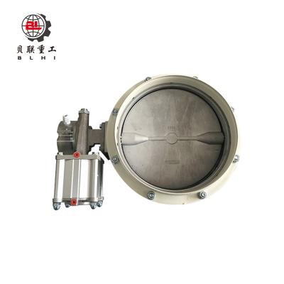 China SICOMA general high quality butterfly valve with actuator, single flange, double flange pneumatic butterfly valve for sale