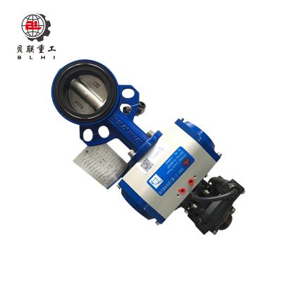 China Construction worksÂ   Factory direct sales high quality pneumatic actuator butterfly valve/DN50/80 butterfly valve for sale