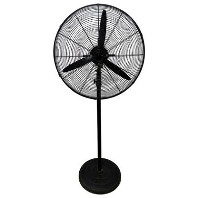 China Kanasi 220v 240v Metal Stand Heavy Duty Copper Motro Coolar Outdoor Electric Industrial Pedestal Fan Hot Selling Black Fan for sale