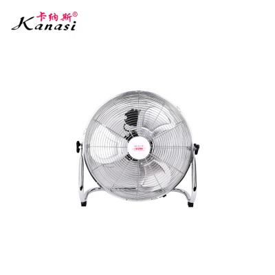 China Outdoor Wholesale Heavy Duty Powder Coating Industrial Floor Fan 12 Inch With Metal Balde for sale