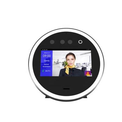 China Biometric Human Temperature Measurement Device Face Recognition Camera Scanner Time Attendance Thermal Access Control System for sale