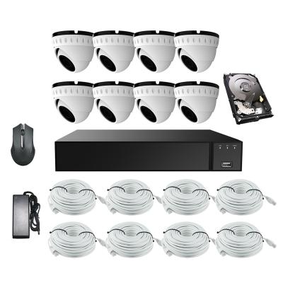 China NIGHT VISION Cantonk Surveillance Security Set 1080P IP AHD C8H CCTV System Outdoor Home DVR Kit with 8 Cameras for sale