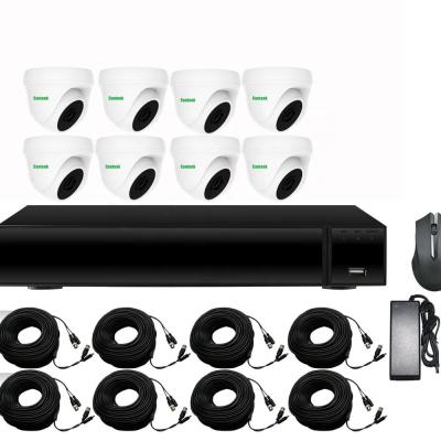 China Cantonk Wholesale Price CCTV Security Camera Kit 2MP 1080P XVR AHD DVR Kit AI Face Detection Comparison xvr Kits XVRCDA820P8FE200CDP for sale