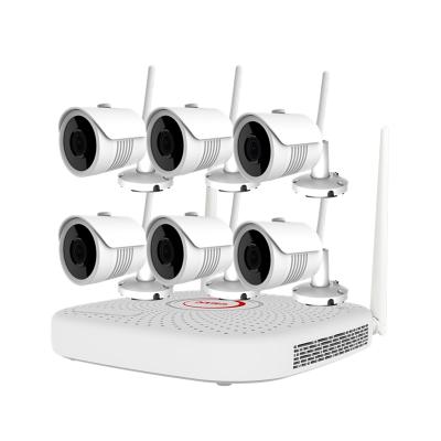 China Cantonk 1080P WiFi IPC NIGHT VISION kits six outdoor security camera night vision IP camera 6CH POE NVR kits for sale