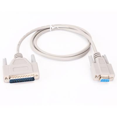 China 50cm D SUB Cabos 25 Pin Conector Masculino para 9 Pin Female Impressora de extensão de cabo de dados à venda