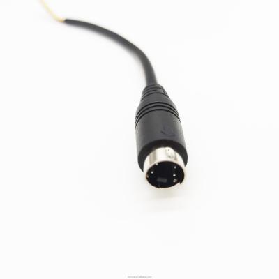 China Audio Mini DIN Cables 4 Pin Cable Connector 4P Male for sale