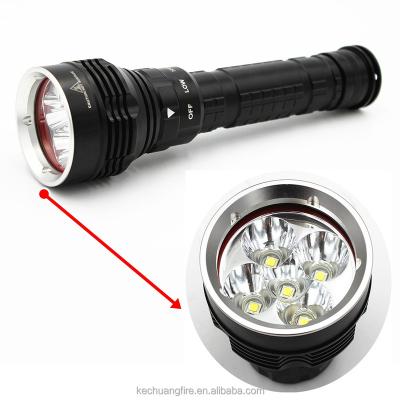 China 2* 26650/18650 Standby CE RoHS 4000-5000Lm 5* XML-L2 Diving Flashlight for sale