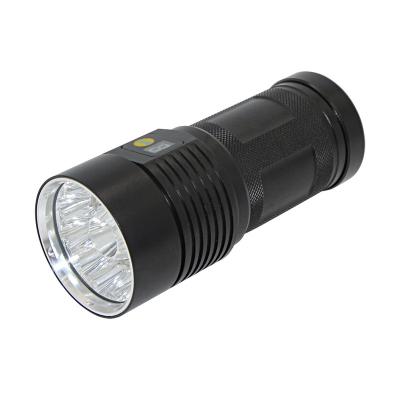 China Super Bright XML-T6*12 Outdoor Led Flashlight LED USB Charging Outdoor Tactical Camping Flashlight for sale