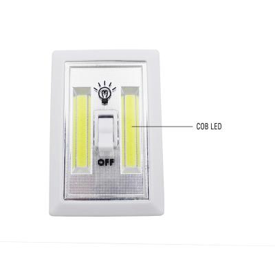 China PVC Mini Magnetic COB LED Lamp Switch Wall Night Lights / Sideboard Garage Closet Lamp / Battery Operated Emergency Light for sale