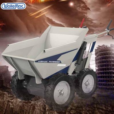 China Construction Material Shops Electric Heavy Duty Crawler Dumper Wheel Barrow Carrier Mini Track Road Works for sale