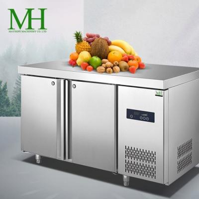 China Wholesale Shandong Kitlab Supermarket/Store/Restaurant/Factory/Hotel Under Counter Freezer French Door Fridge Worktable Counter Fridge for Catering and Vending for sale