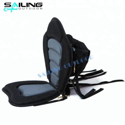 China Comfortable Neoprene+600D Polyester Fishing Kayak Backrest Durability Outdoor Luxury Boat Seat With Pocket for sale