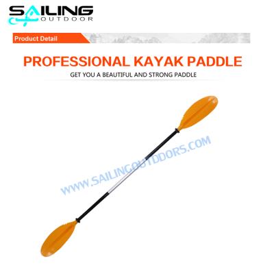 China 2018 new style KA1300 carbon fiber aluminum shaft kayak paddle with 7colour blade for sale