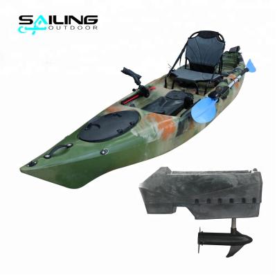 China 2018 New Design Relaxation Sit On Top 3.8m Angler Fishing Kayak With Motor for sale