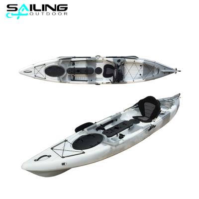 China 2018 new professional14ft relaxing angler fishing kayak with rudder system wholesale for sale