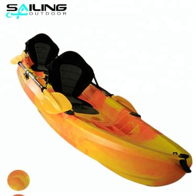 China Relaxing 12ft 3 Person Jet Powered Sit On Canoe Plastic Premium Kayak For Sale for sale