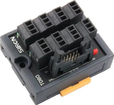 China Widely used in automation equipment T080-position input terminal block improves system efficiency 2, 3-wire signal terminal block for sale