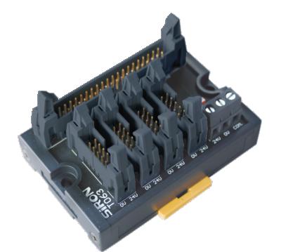 China Widely used in automation equipment T063 connection terminal I/O PLC module T080 T082Y411Y413 universal 16-bit terminal block for sale