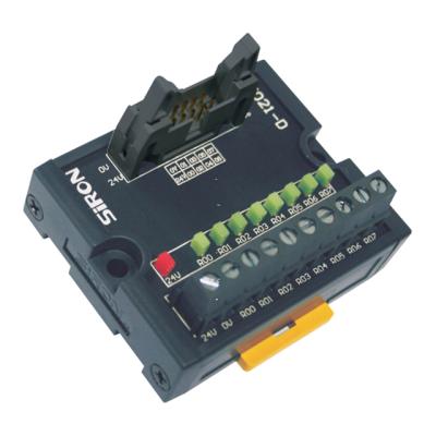 China Widely used in automation equipment SiRON T021-D 8-bit conversion connection terminal block two way breakout board with indicator light for sale