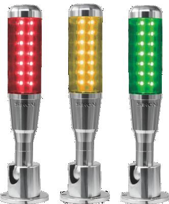 China 66 D021 SiRON NPN/PNP LED Metal Tower Nylon Tall Signal Lights Warning Lamp With Buzzer for sale