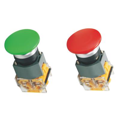 China SIRON H019 22mm electric push button panel emergency stop support red plastic mushroom protector for sale