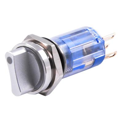 China Self-lock Metal Button Switches SIRON H023 H024 2pin 3 Pin Select Push Button Rotary for sale