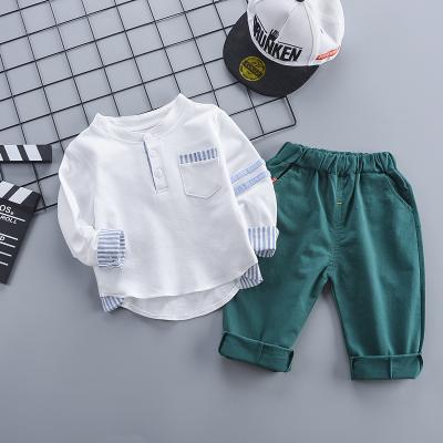 China Boys Two-Piece Suit Thin Long Sleeve Autumn Casual Children's T-shirt Children's Clothing Boys Anti-Shrink for sale