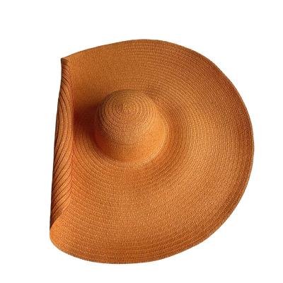 China Super Oversized Straw Hat Summer Oversize Girl Sun Hat Fire Sun Hat Seaside Vacation Beach Anti-ultraviolet Hat for sale