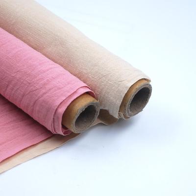 China 2021 Wholesale Organic New Design Pure Color Shrink-Resistant Customized Crepe Cotton Fabric for sale