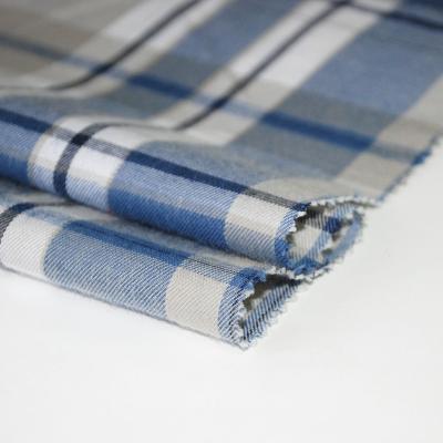 China F-0124 Shrink-Resistant 100% Cotton Yarn Dyed Cheap Loose Customized Shirt Flannel Plaid Fabric for sale