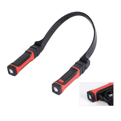 中国 Salon Hands Magnet Free Double Flashlight Emergency Detachable Removable Rechargeable LED Neck Reading Light 販売のため