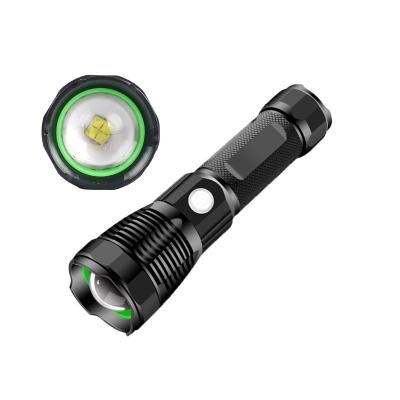 China 20W Industrial P50 LED 1500 Lumens Rechargeable Led Flashlight Super Bright Zoomable 3 Modes With 26650 Battery for sale