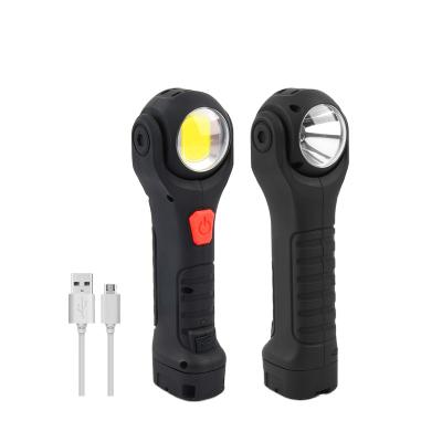 China ABS Portable Multifunctional Adjust Drgee 360 ​​Rotatable Dual Lamp Rechargeable Work Light Led To Car Repair for sale