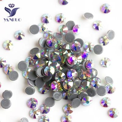 China Wholesale Crystal SS4-SS20-SS50 ab Crystal Glass Rhinestone Clear Flatback Factory Hotfix Rhinestones For Dresses for sale