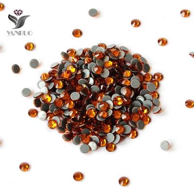 China Wholesale Flatback Grades All Loose Topaz Flat Back Bulk Crystal Hotfix Rhinestones for sale