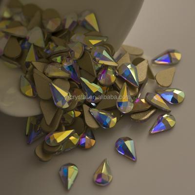 China Flatback Rhinestones Teardrop Fake Stones Nails Nails Crystal Stones Crystal Stone For Nail for sale