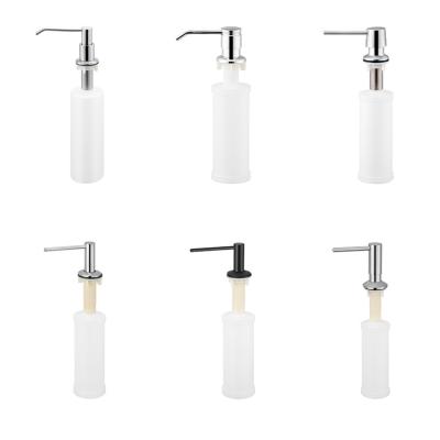 China Foam Soap Dispenser Professional Chinese Factory hot sell Plastic Kitchen Soap Bottle Dispenser With Stainless Steel Pump Liquid for sale