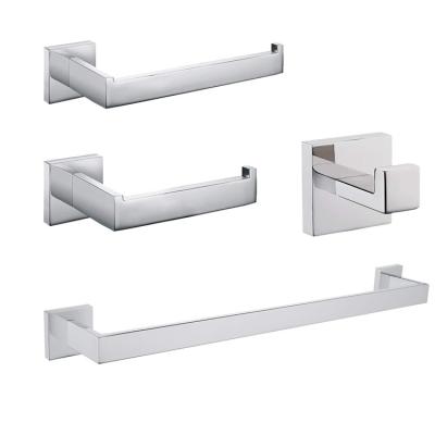 China Fashion China Cheap Public Bathroom Stainless Steel Bathroom Hardware Polished Accessories Set for Hotel Restroom for sale