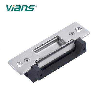 China Safe voltage 12v or 24v metal door/PVC door strike lock fail wooden electric strike for mortise lock for sale