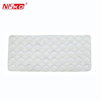 China Modern Silicone Fender Dots Furniture Protect Soft Narrow Gaskets Damper, Door Bumper Adhesive for sale