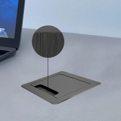 China /Multi-Purpose Cable Outlet Brush Finish Residential Hidden Socket Table Front USB Socket for sale