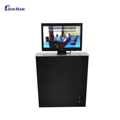 China Presentation Factory Price LCD Monitor 15.6 Motorized Smart Push Up Aluminum Alloy Sound Audio Visual Project And Conference System for sale