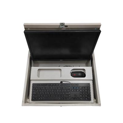 China Easy flip turnover monitor with keyboard flip up monitor flip vertical down monitor box for sale