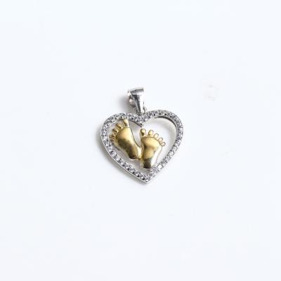 China Beautiful 925 Silver Thanksgiving Jewelry Gift Silver Gold Plated Hollow Heart Pendant for sale