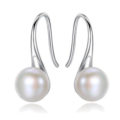 China Elegant Woman CLASSIC Pearl Earrings 925 Silver Earring Jewelry for sale