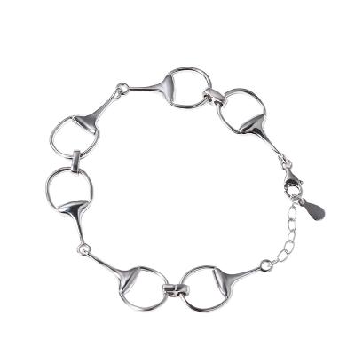 China Other 100% Wholesale 925 Sterling Silver Horseshoe Bracelet For Women Gift for sale