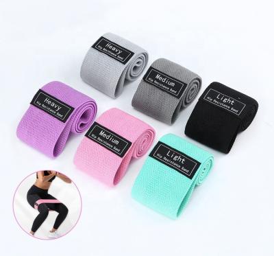 China High elastic force make your own fabric resistance band set for sale