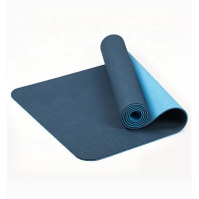 China Hot Thick Non-Slip Indoor Outdoor Outdoor Yoga Pilates Yoga Pilates 8mm Exercise Mat Pilates Pad Mat Double Layer Band Yoga Mat for sale