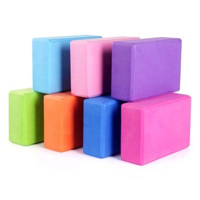 China Durable And Comfortable High Density Eva Foam Custom Printed Cork Yoga Block And Bricks Eco Friendly For Yoga Exercise for sale