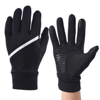 China Full Finger Autumn And Winter Gloves Outdoor Sports Touch Screen Cycling Anti Slip Warm Running Gloves for sale